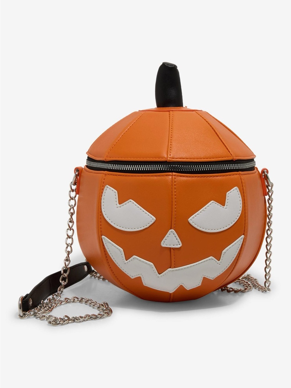 Pumpkin Glow-In-The-Dark Figural Crossbody Bag